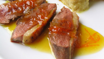 Magret de canard sauce miel