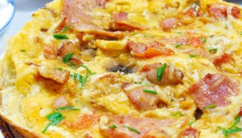 Omelette Jambon  Fromage Champignons